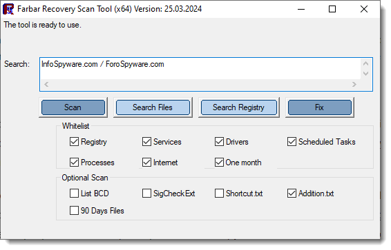 Farbar Recovery Scan Tool (FRST) 