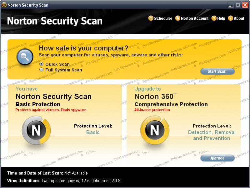 Ampliar imagen de Norton Security Scan Norton Security Scan