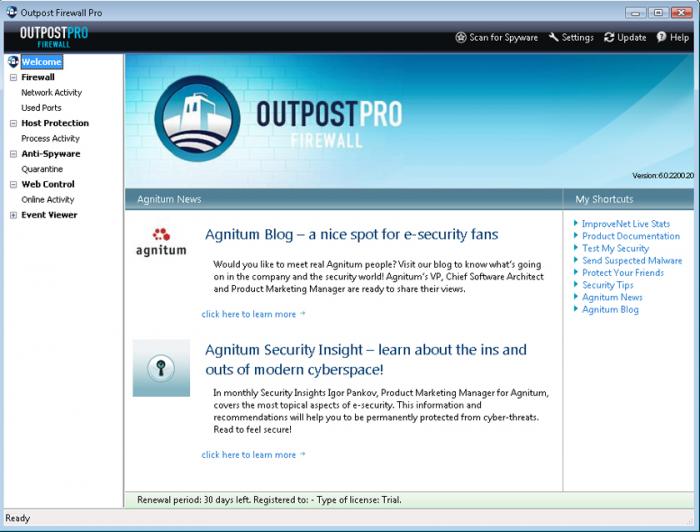 Ampliar imagen de Agnitum Outpost Firewall Pro Agnitum Outpost Firewall Pro