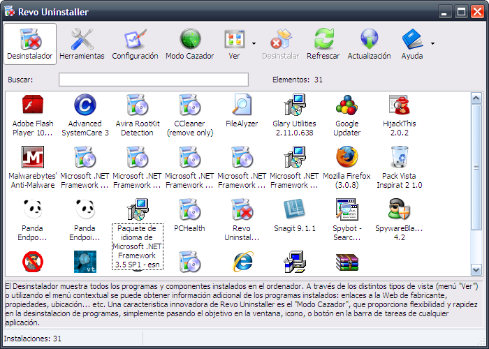 Ampliar imagen de Revo Uninstaller 1.8.9 Revo Uninstaller 1.8.9