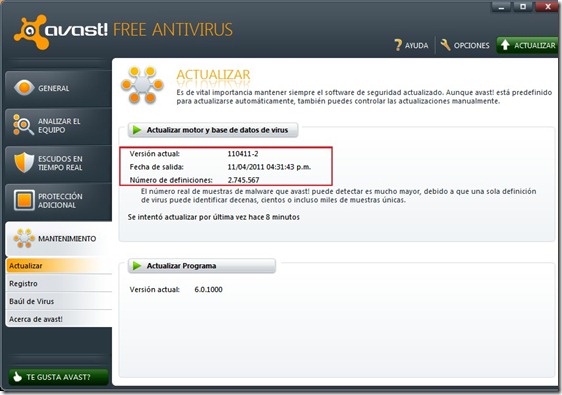 Avast 6 HTML:Script-inf