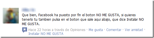 Botón ‘No me gusta’ en Facebook