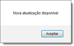 Nova atualização disponível