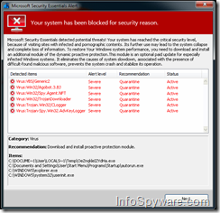 Ransomware: Falso Microsoft Security Essentials