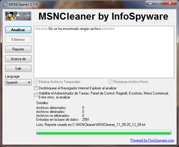 MSNCleaner 1.7.5