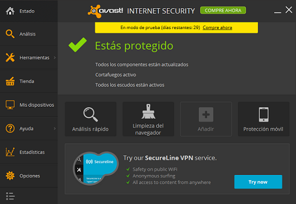 avast! Internet Security 2015