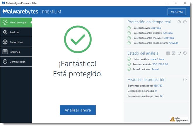 Malwarebytes 3.8  InfoSpyware